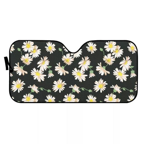 

car sunshade pinup angel dasiy flower pattern uv protect foldable auto for windshield interior vehicle sun shade