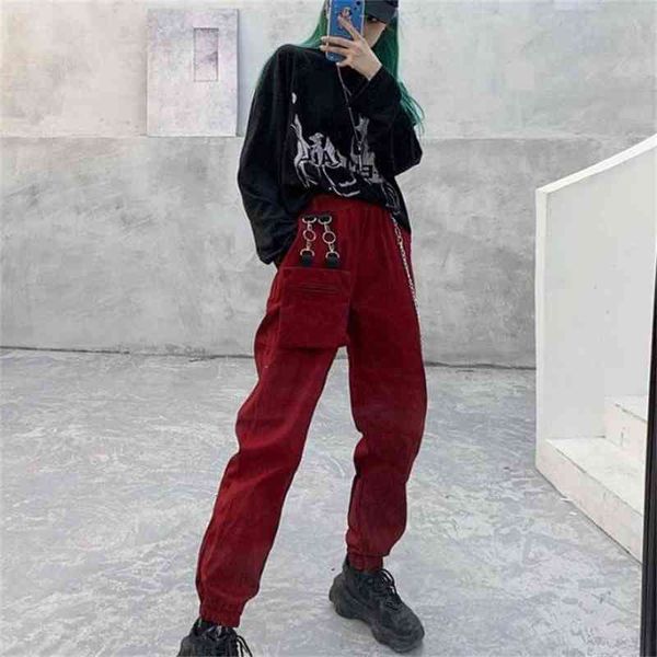 

women's jeans couple's cargo pants korean-style harajuku loose slimming casual men ankle banded trousers sweatpants xgot, Blue