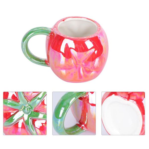 

mugs 1pc ceramic tomato shape mug premium coffee durable drinking