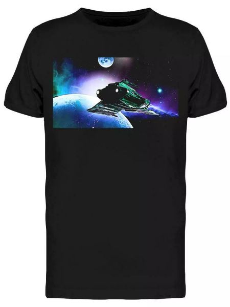 

Spaceship Orbiting A Planet Tee Men's -Image by Shutterstock, White;black