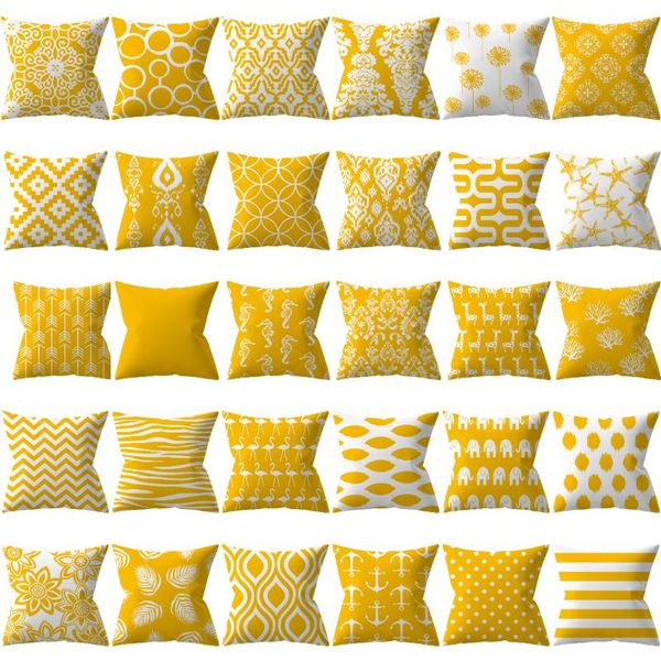 

cushion/decorative pillow brand nordic geometry yellow cushion cases modern fashion abstract art pillows case sofa car couch decorative thro