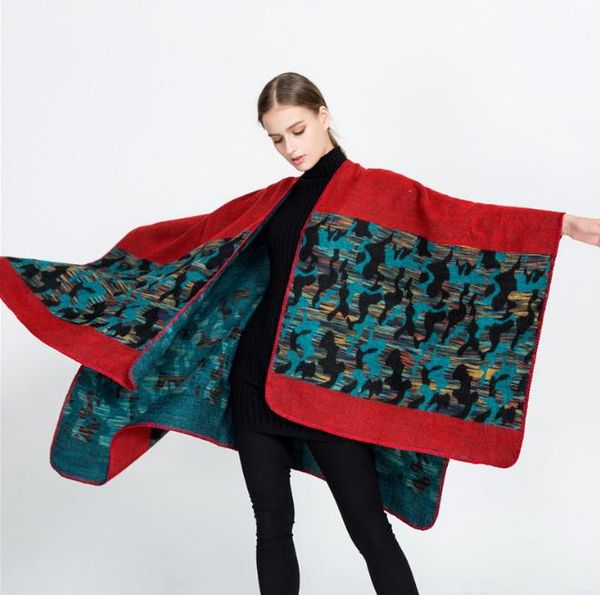 

scarves 160*130cm cashmere imitation shawl scarf autumn winter men foulard square hijab ladies wrap muffler pareo female, Blue;gray