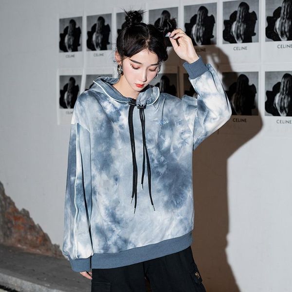 

autumn winter 2021 women's print turtleneck hoodie instagram street style loose trend hoodies & sweatshirts, Black