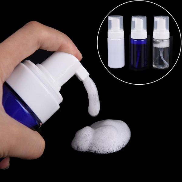 

1pc 100ml pet foaming spray bottle plastic foam pump soap dispenser 3 colors environmental high-grade 4.8*14.5cm storage bottles & jars