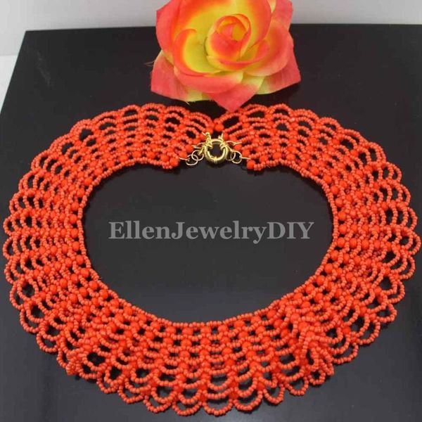 

earrings & necklace gorgeous orange crystal beads traditional african wedding nigerian jewelry set for women w13818, Silver