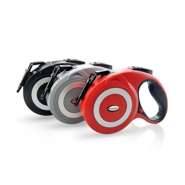 

reflective automatic retractable dog leash 5m flat belt 8m running round rope durable nylon walking extending lead for dogs collars & leashe