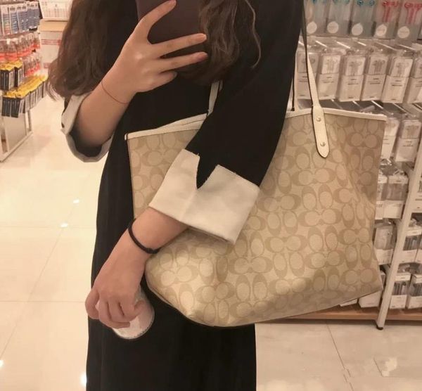 

female bags tabby bacchus totes double-sided carriage shopping bag handbag