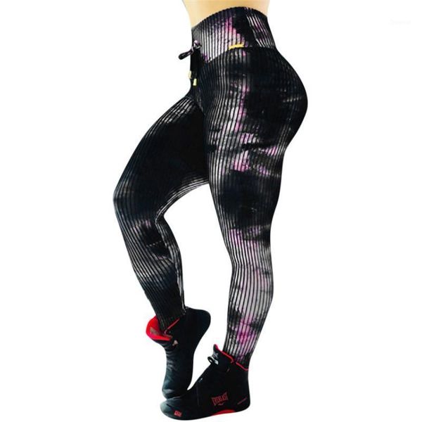 

women's pants & capris high waist print trousers fashion workout leggings fitness sports gym running athletic a#487, Black;white