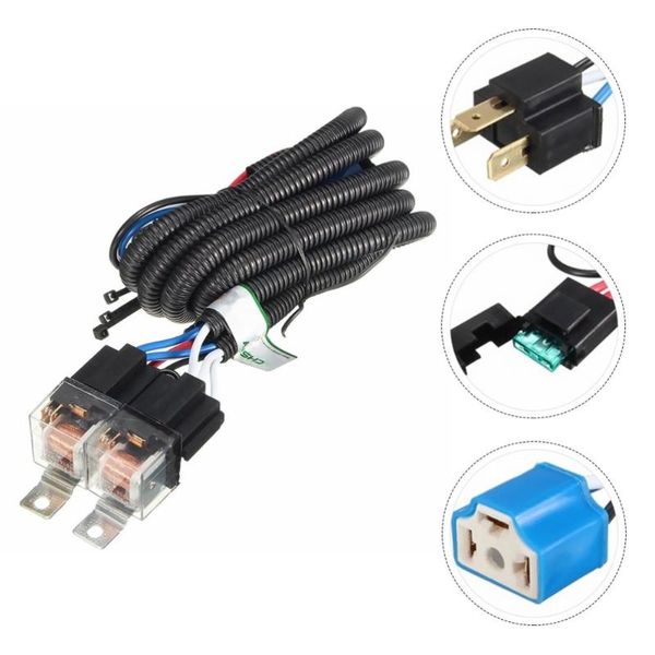 

other lighting system 12v h4 headlight headlamp relay wiring harness socket plug