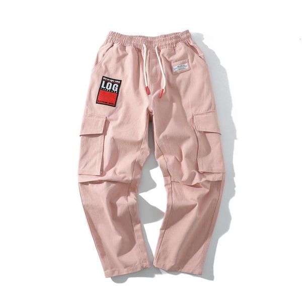 

men's pants icpans hip hop embroidery japanese style trousers sweatpants streetwear men joggers track casual cargo sweat, Black