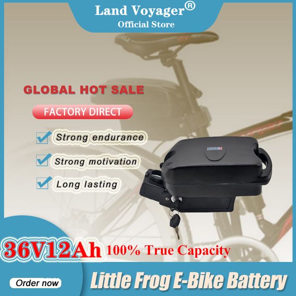

land voyager 36v 12ah frog ebike batteries pack city bike mountain folding seat post battery 18650 bafang electric