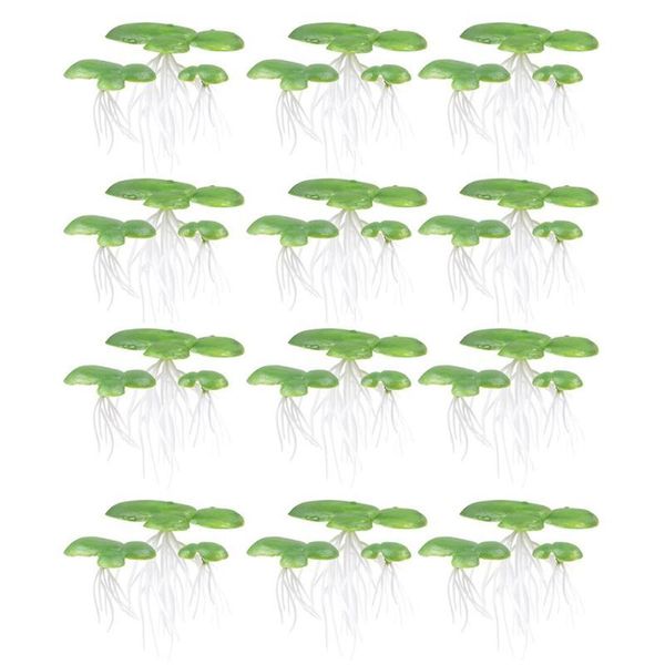 

decorations 36pcs simulated duckweed plant decor plastic rooted water