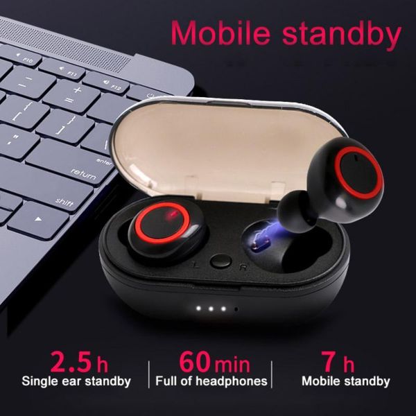 

headphones & earphones a2 tws bt wireless bluetooth-compatible headset binaural sports hifi stereo earphone with charging box micro usb inte