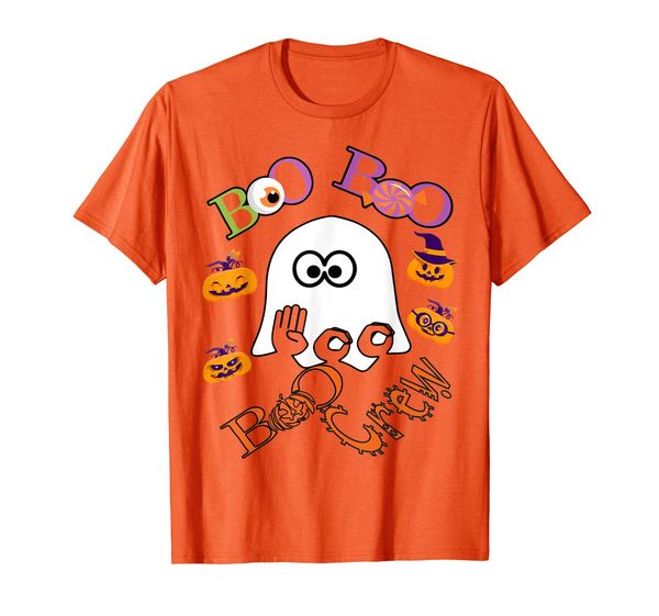 

boo boo crew deaf humor asl sign language gift t-shirt, White;black