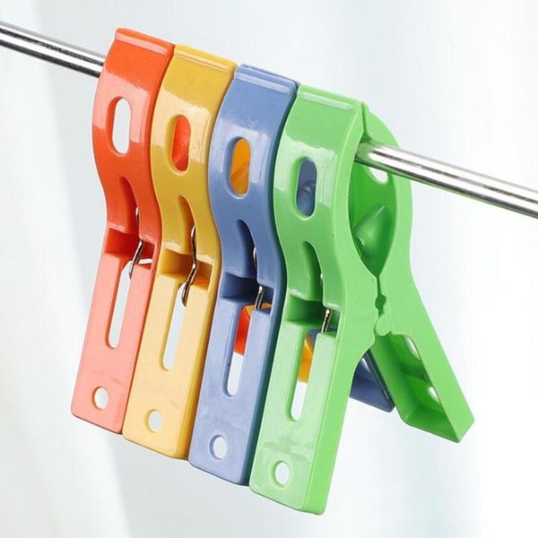 

clothing & wardrobe storage 8pcs laundry clothes pins plastic hanger clips towel pegs clothespin beach sunbed sheet windproof large