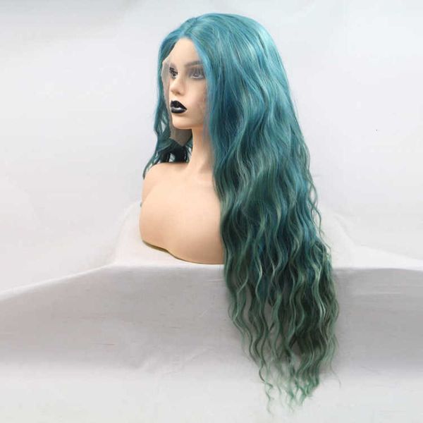 

wig divided into small curls, long twisted chemical fiber wig cover, Black;brown