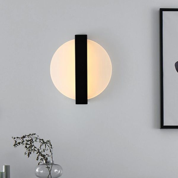 

wall lamps minimalist nordic lamp bedside led modern bedroom aisle corridor tv background light y rotate 300 degrees