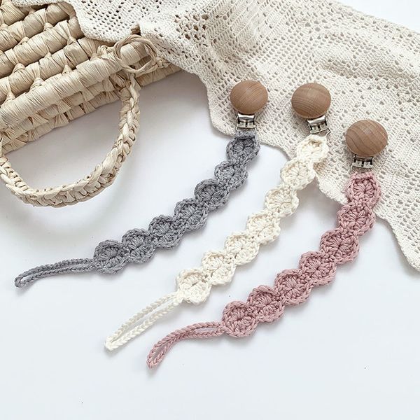 

baby hand hook knitting chain wooden pacifier dropping clip black friday aluu