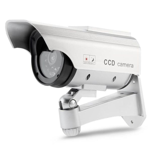 

indoor and outdoor solar energy dummy camera fake security cctv lens