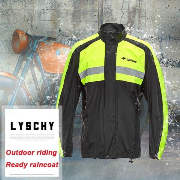 

raincoats lyschy motorcycle rain coat moto pants outdoor jacket breathable motocross riding clothes motorbike raincoat