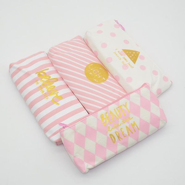 

letter pencil case canvas estuche escolar trousse scolaire stylo astuccio scuola cute pen cases papelaria kawaii pennen etui bags