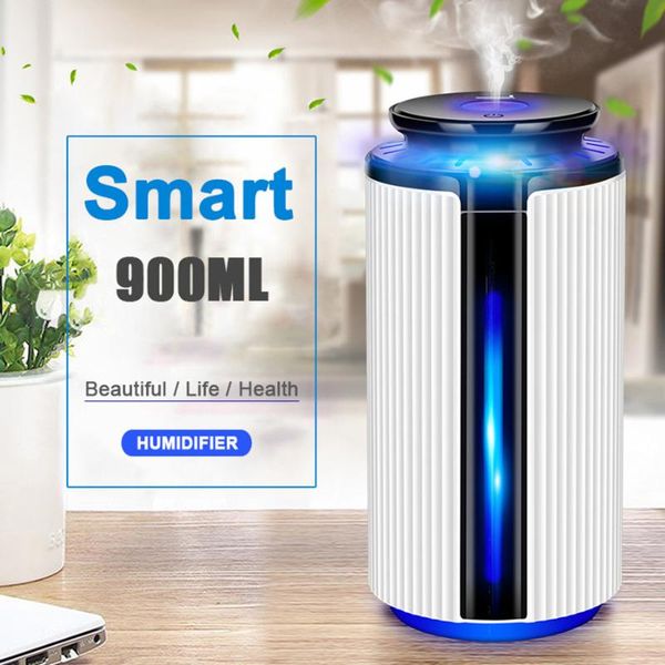 

humidifiers air ultrasonic humidifier 900ml usb essential oil diffuser colorful atomizer freshener mist maker with led lamp light for home