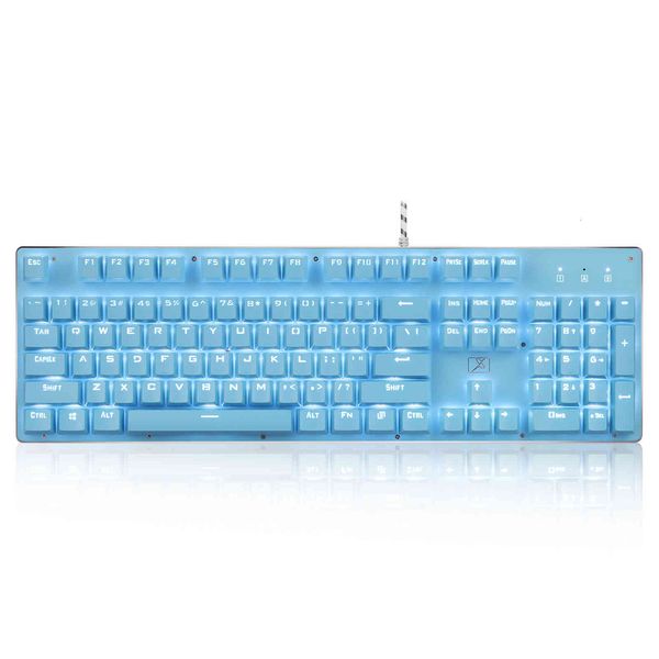 

keyboard xinmeng k901 real mechanical green axis girl pink lovely round key x9vr game