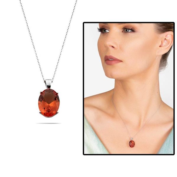 

pendant necklaces tesbihane zultanit cubic zirconia oval design big size 925 sterling silver women necklace