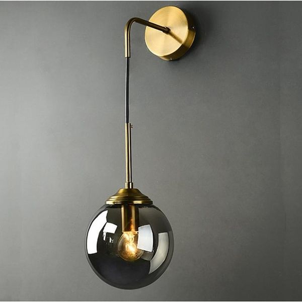 

wall lamp nordic modern led glass ball bathroom mirror beside american retro light sconce wan decor lighting luminaire
