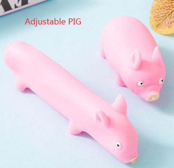 

funny squishy squeeze fidget toysadjustable pig party favor anti-stress sensory squeeze pinch toy anxiety relief for kids adults vent gift