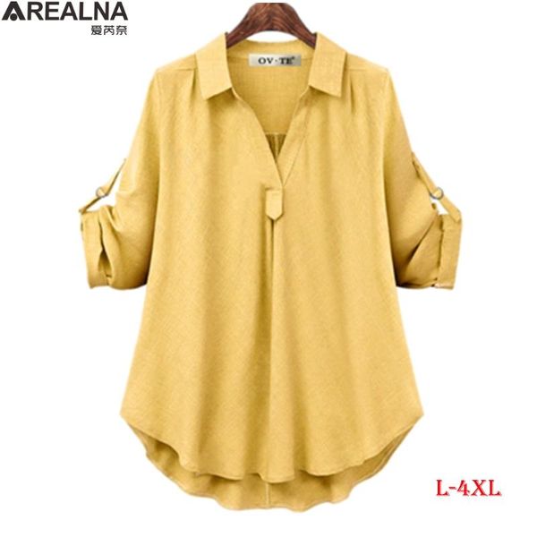 

women shirts and blouses 2021 feminine blouse long sleeve casual ol style loose chemise femme plus size l- 4xl women's &, White