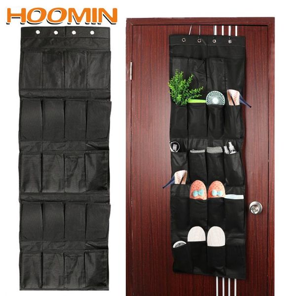 

for wardrobe wall door back non-woven underwear sock tie shoe storage organizer nail 20 grid foldable hanging bag boxes & bins