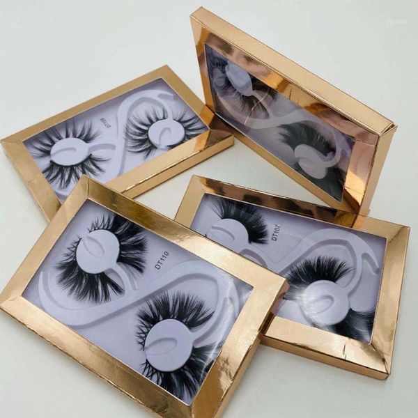 

2/10/20pairs/pack wholesale lashes soft dramatic makeup false eyelashes vendor fluffy 3d mink thick in bulk1