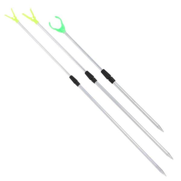 

boat fishing rods accessories rod bracket stretchable aluminum portable fish pole ground holder for bank
