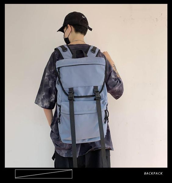 

backpack pb3522 2021 fashion trendy brand high school college student male bag korean