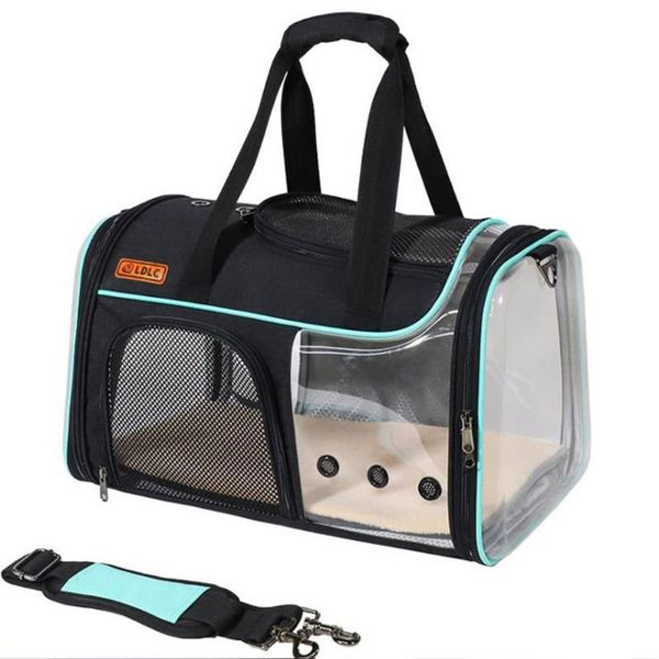 

cat carriers,crates & houses portable dog carrier bag transparent visible pets handbag air travel allowed pet puppy kitten collapsible packs