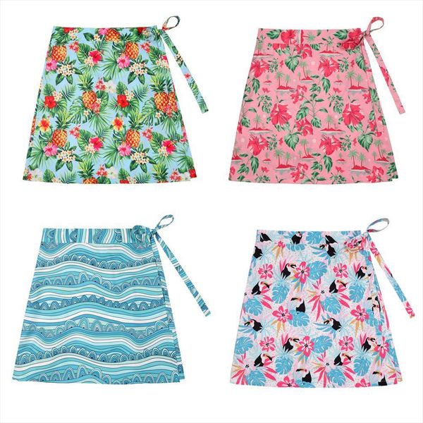 

plus size tropical flowers leaves womens skirt and toucans beach summer ss0015 sarong boho multitasks wrap, Black