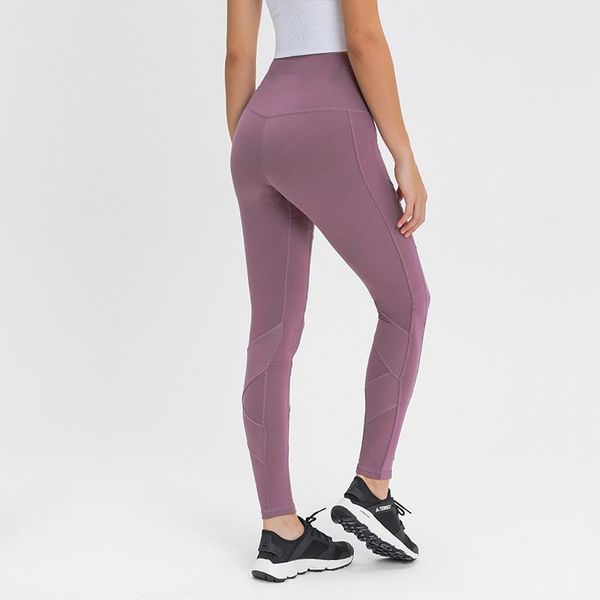 

yoga outfits 2021 autumn high waist leggings stitching thermal sport warm leggins women pants workout fitness matte, White;red