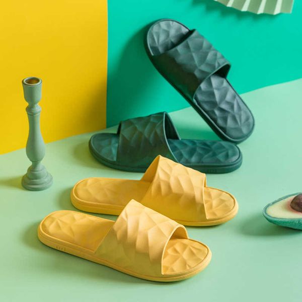 

2021 slippers women's summer indoor antiskid lovers home plastic bathroom men's sandals thick soled shoes, Black