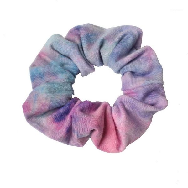 

3pcs/set tie dyed scrunchie set hair accessories for women girls headbands elastic rubber rope ring ponytail hold1