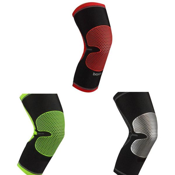 

elbow & knee pads basketball pad running sport support protect gym brace breathable nylon silicone protector, Black;gray