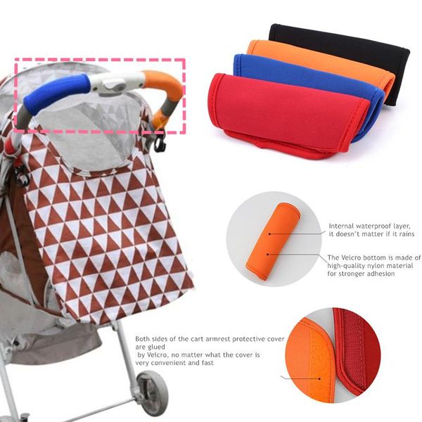 

1pcs baby pram handle cover waterproof push tube cart sleeve stroller armrest case suitcase protector accessories parts &