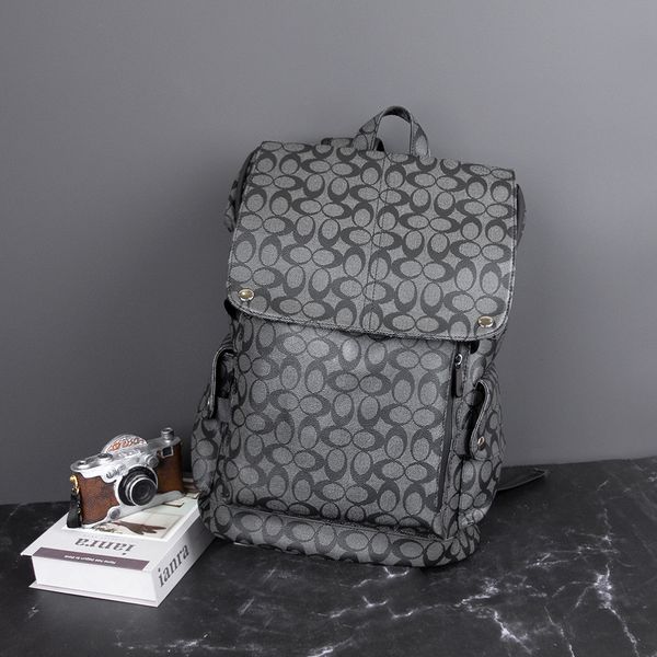 

sales men leather shoulder bags fashion large-capacity multifunctional business and leisure computer backpacks college style clamshell stude