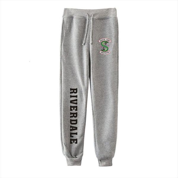 

hip hop fashion riverdale women pant print spring and sweatpants, Black