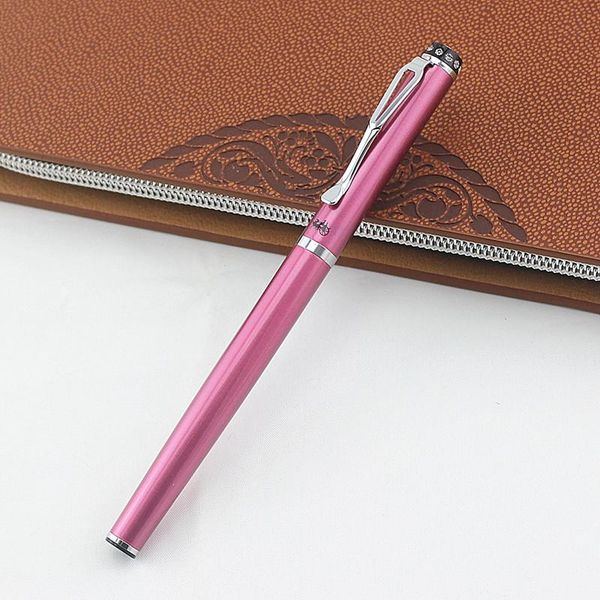 

fountain pens jinhao diamond classic style silver clip metal pen 0.38mm nib steel ink for gift office supplies