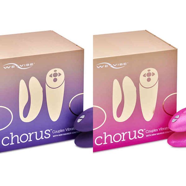 NXY Vibratoren We Vibe Chorus App-gesteuerter Klitorisvibrator, weiches Silikonmaterial, kabellose Fernbedienung, U-förmiger, tragbarer G-Punkt-Vibrator 0104