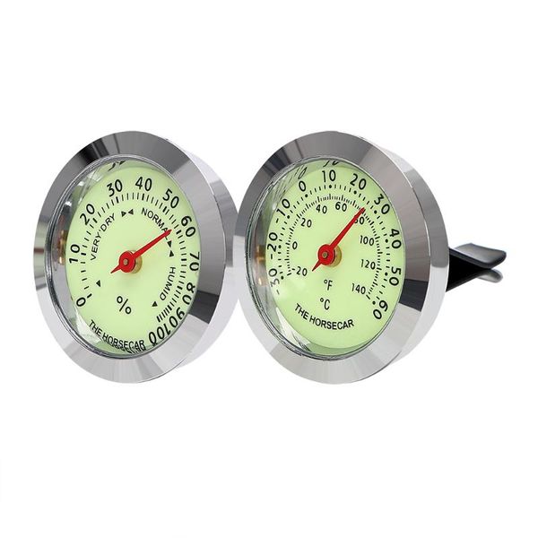 

interior decorations decoration car ornaments mini luminous thermometer hygrometer accessories styling automobile air vent clip