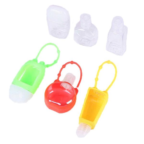 

storage bottles & jars 30ml cosmetic squeeze containers portable oval bottle cover silicone gel case refillable empty travel for lotion sham