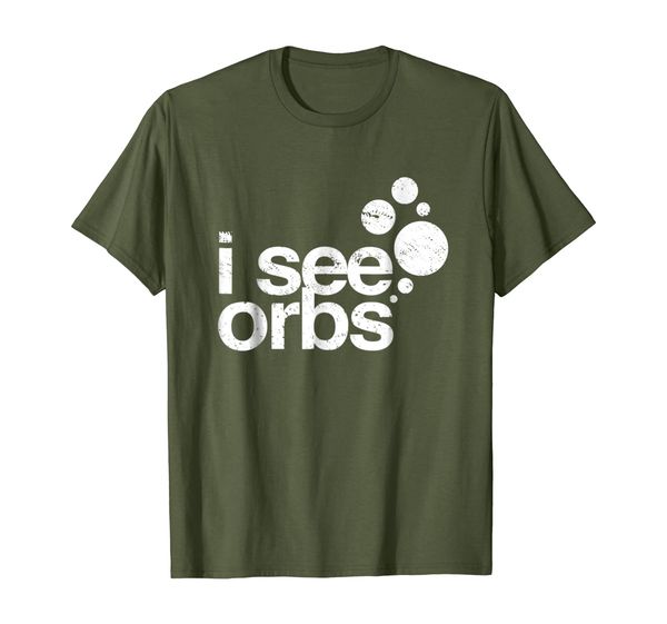 

i see orbs ghost hunter shirt for paranormal investigators, White;black