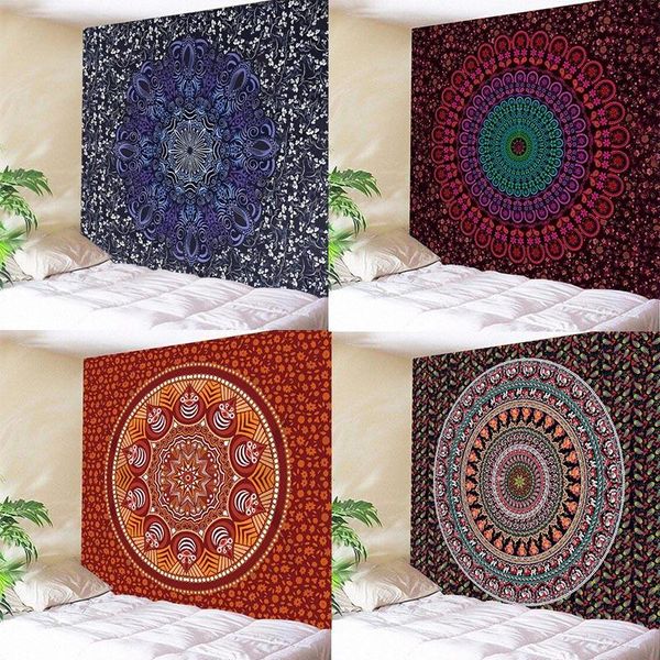 

tapestries large tapestry mandala flower decorative polyester printed modern wall hanging cloth for sofa cover tablecoth room decor